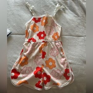 Girls flower romper